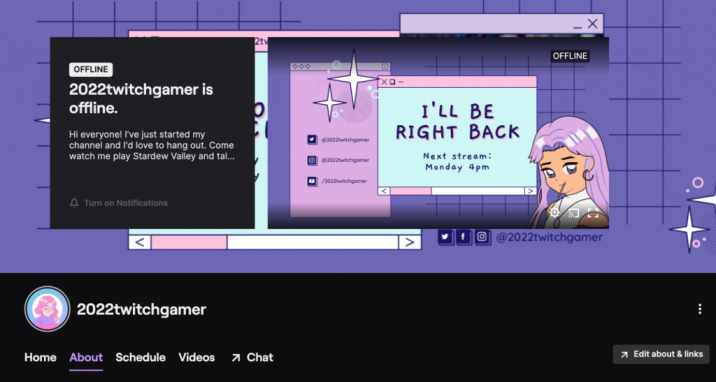 Customizing Your Twitch Profile