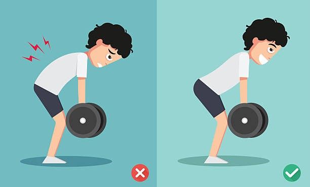 One common mistake in deadlifts