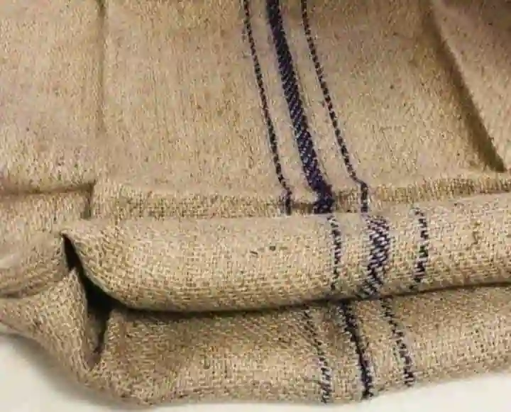 Raw woven jute fabric for bag making business in West Bengal