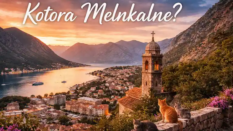 Panoramic view of Kotor Old Town, Montenegro, clarifying the "Kotora Melnkalne" travel mystery.