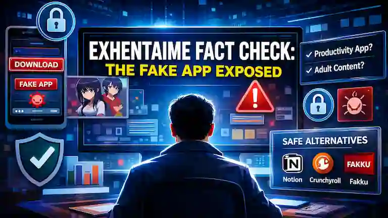 Exhentaime fact check exposing the fake app download scam.